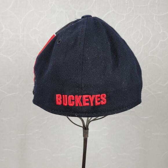 Vintage Ohio State Buckeyes Cap Unisex One Size Black‎ Red Logo One Fit Football - Picture 11 of 12